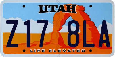 UT license plate Z178LA