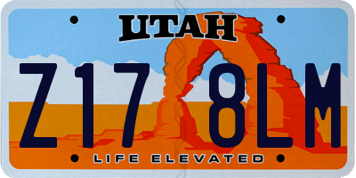 UT license plate Z178LM