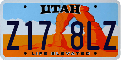 UT license plate Z178LZ