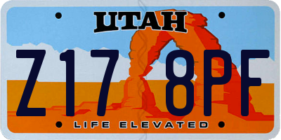 UT license plate Z178PF
