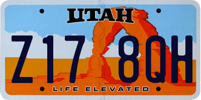 UT license plate Z178QH