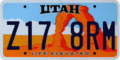 UT license plate Z178RM