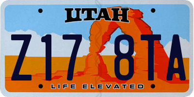 UT license plate Z178TA