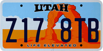 UT license plate Z178TB