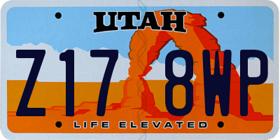 UT license plate Z178WP