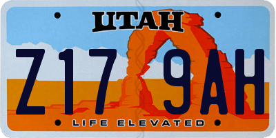 UT license plate Z179AH
