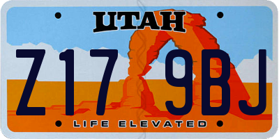 UT license plate Z179BJ