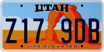 UT license plate Z179DB