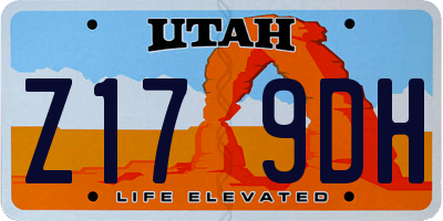 UT license plate Z179DH