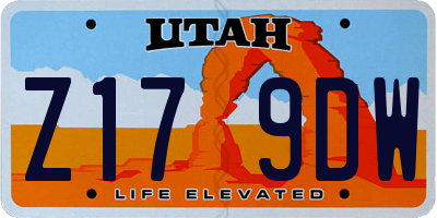 UT license plate Z179DW