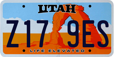 UT license plate Z179ES