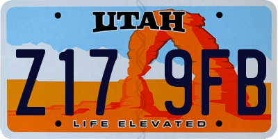 UT license plate Z179FB