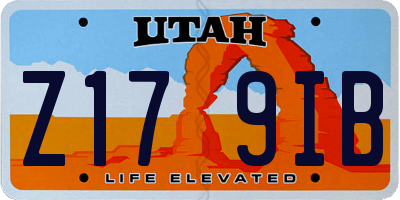 UT license plate Z179IB