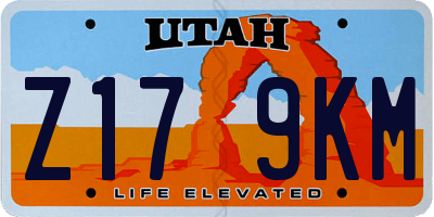 UT license plate Z179KM