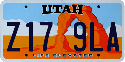 UT license plate Z179LA