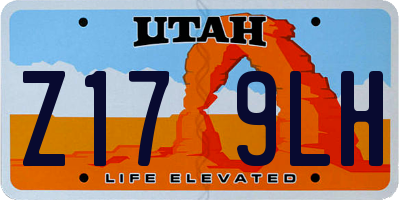 UT license plate Z179LH