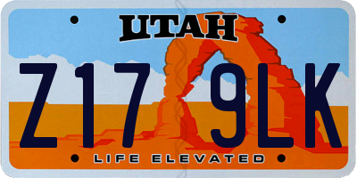 UT license plate Z179LK