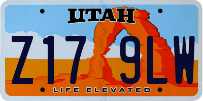 UT license plate Z179LW