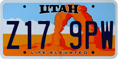 UT license plate Z179PW