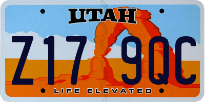 UT license plate Z179QC