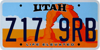 UT license plate Z179RB