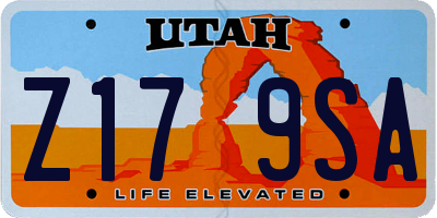 UT license plate Z179SA