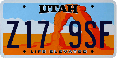 UT license plate Z179SF