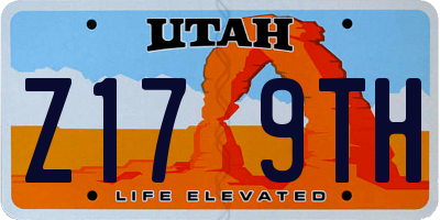 UT license plate Z179TH