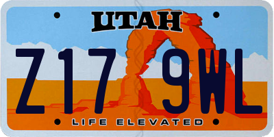 UT license plate Z179WL