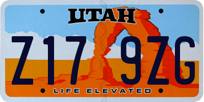 UT license plate Z179ZG