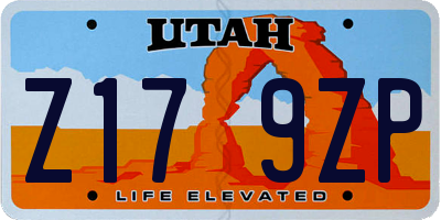 UT license plate Z179ZP