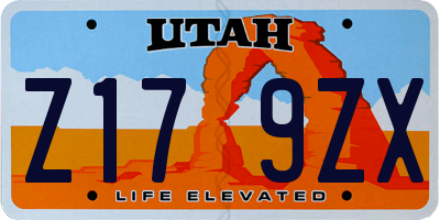 UT license plate Z179ZX