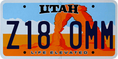 UT license plate Z180MM
