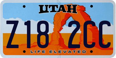 UT license plate Z182CC
