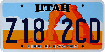 UT license plate Z182CD