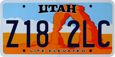 UT license plate Z182LC