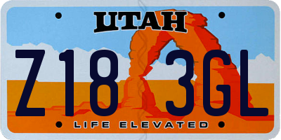 UT license plate Z183GL