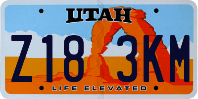 UT license plate Z183KM