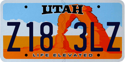 UT license plate Z183LZ