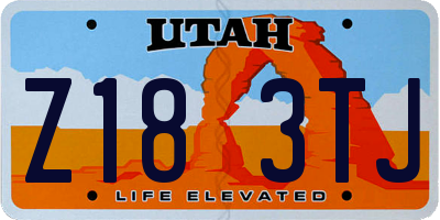 UT license plate Z183TJ