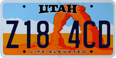 UT license plate Z184CD