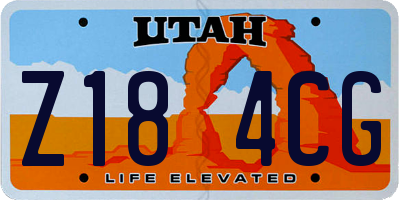 UT license plate Z184CG