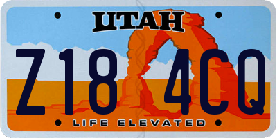 UT license plate Z184CQ