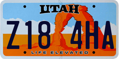 UT license plate Z184HA