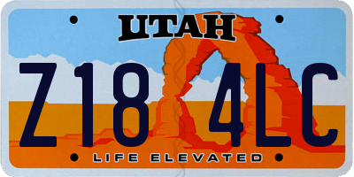 UT license plate Z184LC