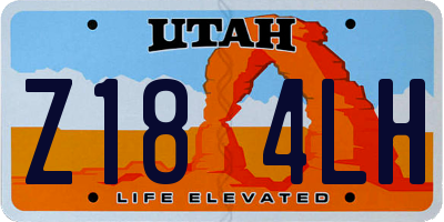 UT license plate Z184LH