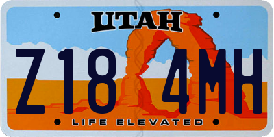 UT license plate Z184MH
