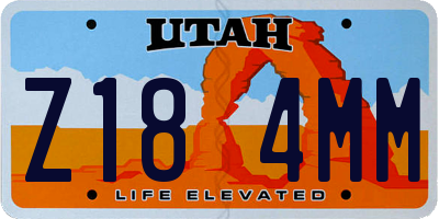 UT license plate Z184MM