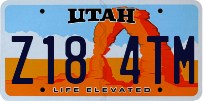 UT license plate Z184TM