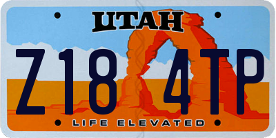 UT license plate Z184TP